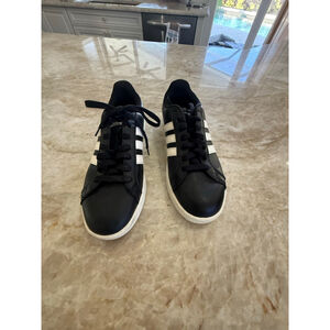 Women's Adidas Neo Sneakers Black White Size 8.5